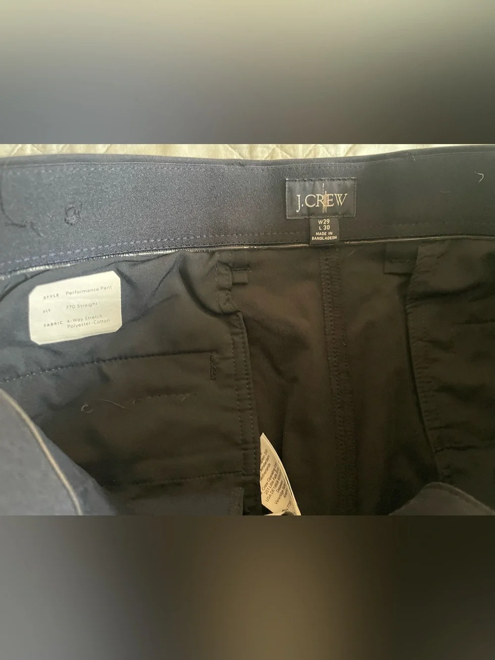 J.CREW 770 Straight-fit tech pant in Navy Size‎ 29 $128 CH697